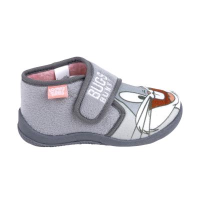 Zapatillas De Casa Media Bota Looney Tunes Gris 26 Zapatillas De Casa Media Bota Looney Tunes Gris 26
