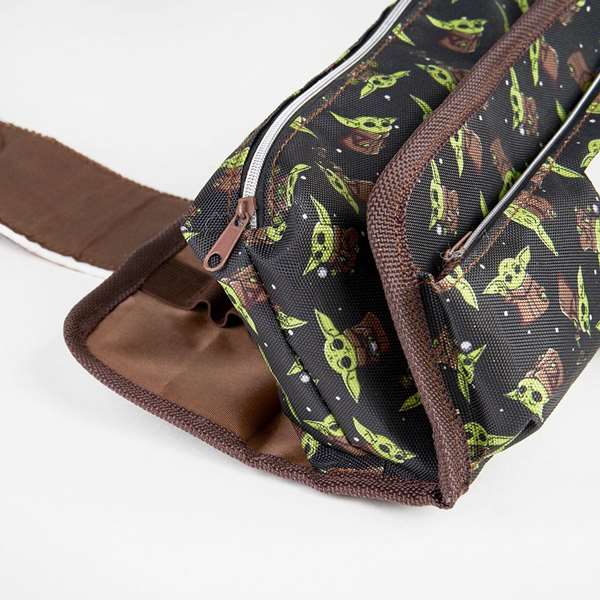 Cerdá Estuche Portatodo The Mandalorian Grogu con Velcro Marrón de Poliéster y Goma para Niños 3+ Años