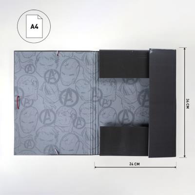 Carpeta The Avengers A4 Negro (24 x 34 x 4 cm) Carpeta The Avengers A4 Negro (24 x 34 x 4 cm)