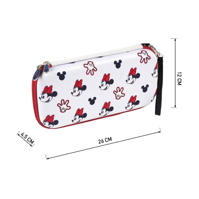 Estuche para Nintendo Switch Minnie Mouse Gris claro (12 x 4,5 x 26 cm)