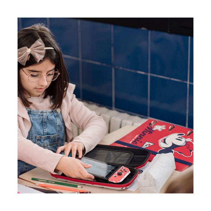 Estuche para Nintendo Switch Minnie Mouse Gris claro (12 x 4,5 x 26 cm)