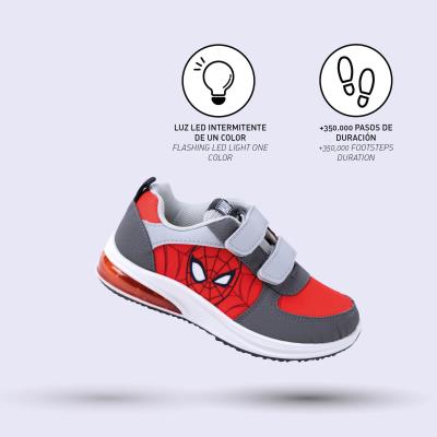 Deportiva Suela Pvc Con Luces Spiderman Rojo 28 Deportiva Suela Pvc Con Luces Spiderman Rojo 28