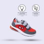 Deportiva Suela Pvc Con Luces Spiderman Rojo 28