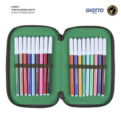 Estuche Escolar con Accesorios Jurassic Park Multicolor Verde oscuro Estuche Escolar con Accesorios Jurassic Park Multicolor Verde oscuro