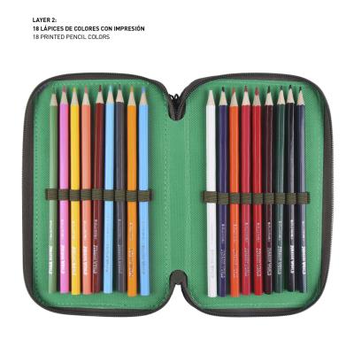 Estuche Escolar con Accesorios Jurassic Park Multicolor Verde oscuro Estuche Escolar con Accesorios Jurassic Park Multicolor Verde oscuro