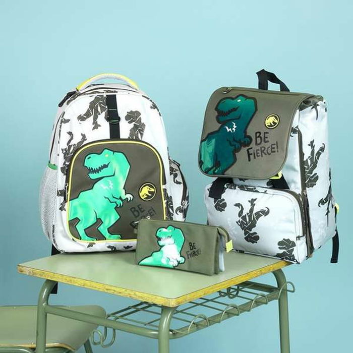 Estuche Escolar con Accesorios Jurassic Park Multicolor Verde oscuro Estuche Escolar con Accesorios Jurassic Park Multicolor Verde oscuro