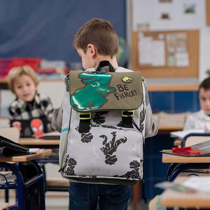 Estuche Escolar con Accesorios Jurassic Park Multicolor Verde oscuro Estuche Escolar con Accesorios Jurassic Park Multicolor Verde oscuro