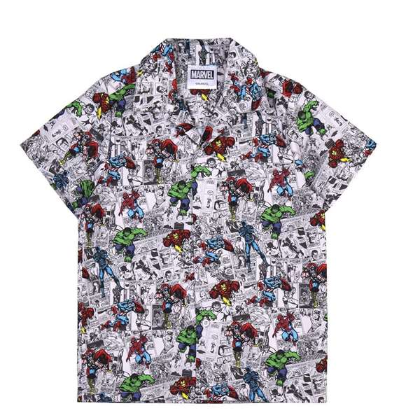 Camisa Marvel Gris claro 10 Años
