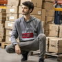 Sudadera con Capucha Hombre Marvel Gris Gris oscuro XXL