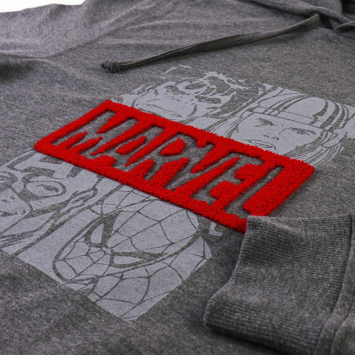 Sudadera con Capucha Hombre Marvel Gris Gris oscuro XXL