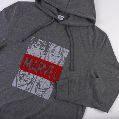Sudadera con Capucha Hombre Marvel Gris Gris oscuro XXL Sudadera con Capucha Hombre Marvel Gris Gris oscuro XXL