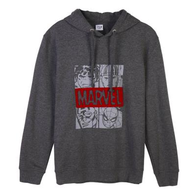 Sudadera con Capucha Hombre Marvel Gris Gris oscuro XXL Sudadera con Capucha Hombre Marvel Gris Gris oscuro XXL