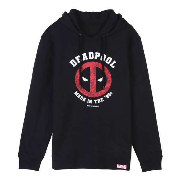 Sudadera con Capucha Hombre Deadpool Negro XXL