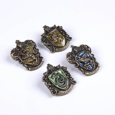 Pin Pack X4 Harry Potter Gold