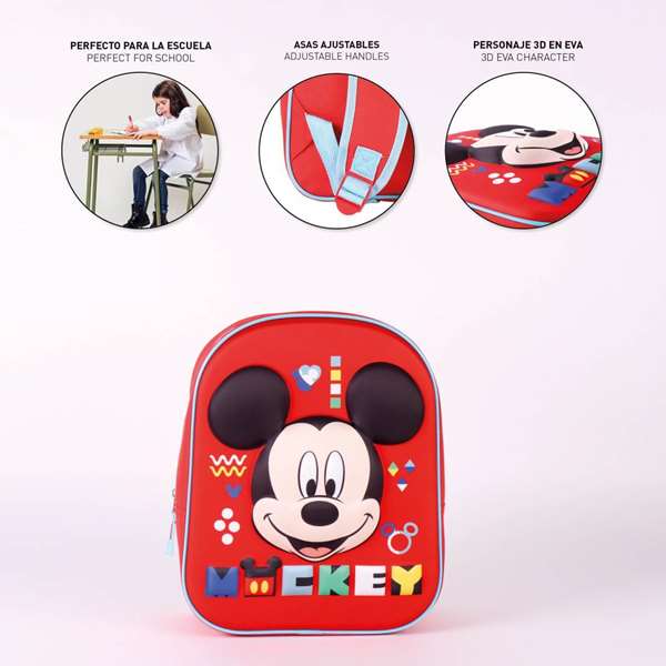 Mochila Infantil 3D Mickey