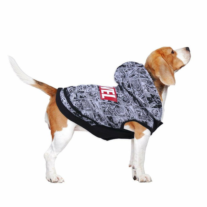Cerdá Sudadera para Perro Marvel de Algodón Cepillado Gris Talla XXS