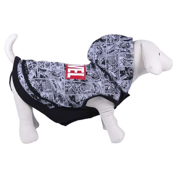 Cerdá Sudadera para Perro Marvel de Algodón Cepillado Gris Talla XXS