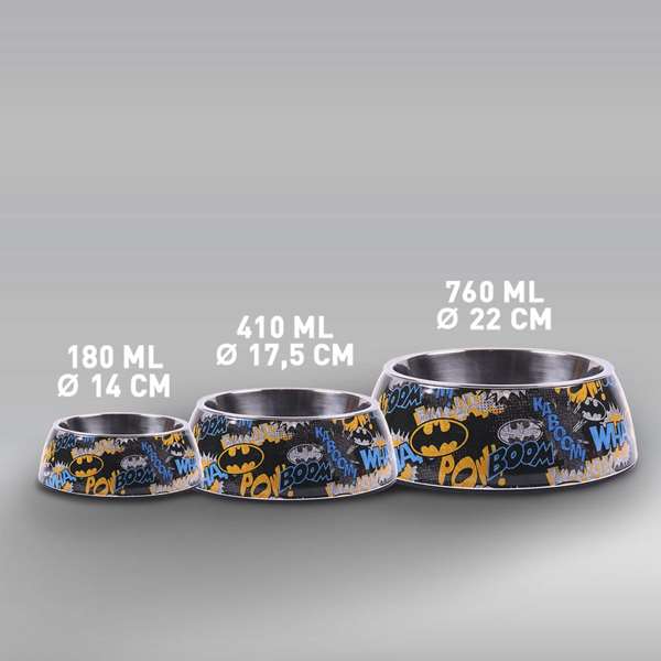 Cerdá T2S:S Comedero para Perro Batman, Talla S, Color Negro