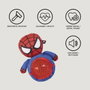 Cerdá Peluche Para Perro Pelota Spiderman Rojo
