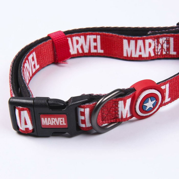 Cerdá Collar Premium Marvel para Perros XXS/XS Rojo