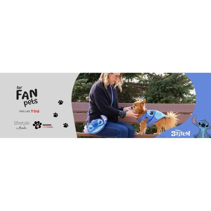Cerdá Collar Premium Para Perros Stitch Talla S/M DARK BLUE