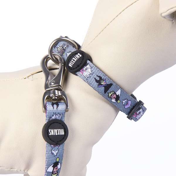 Cerdá T3S:S/M Collar Premium para Perros Disney Villanas Talla S-M Gris