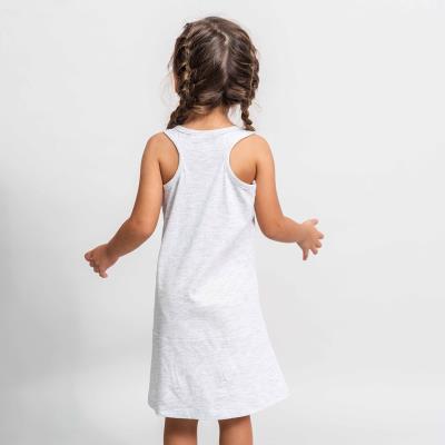 Vestido Single Jersey Accesorios Frozen Beige 7 Años