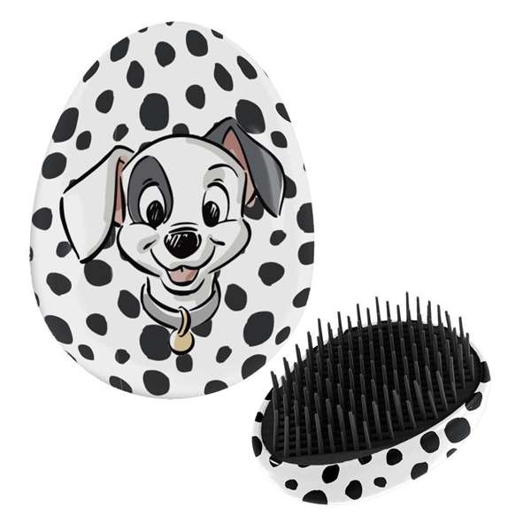Cerdá Cepillo Desenredante Infantil Disney 101 Dálmatas 7x9x4 cm - Edad 3+ - Blanco