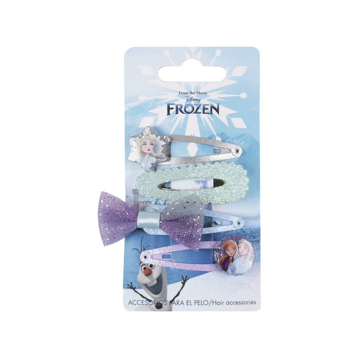 Cerdá Set de 4 Clips de Pelo Frozen Azul Cerdá Set de 4 Clips de Pelo Frozen Azul