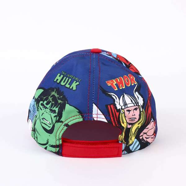 Cerdá Gorra Visera Curva Avengers, Gorra de Béisbol para Niños 3-8 Años, Azul, 100% Poliéster, Diseño Superhéroes Marvel