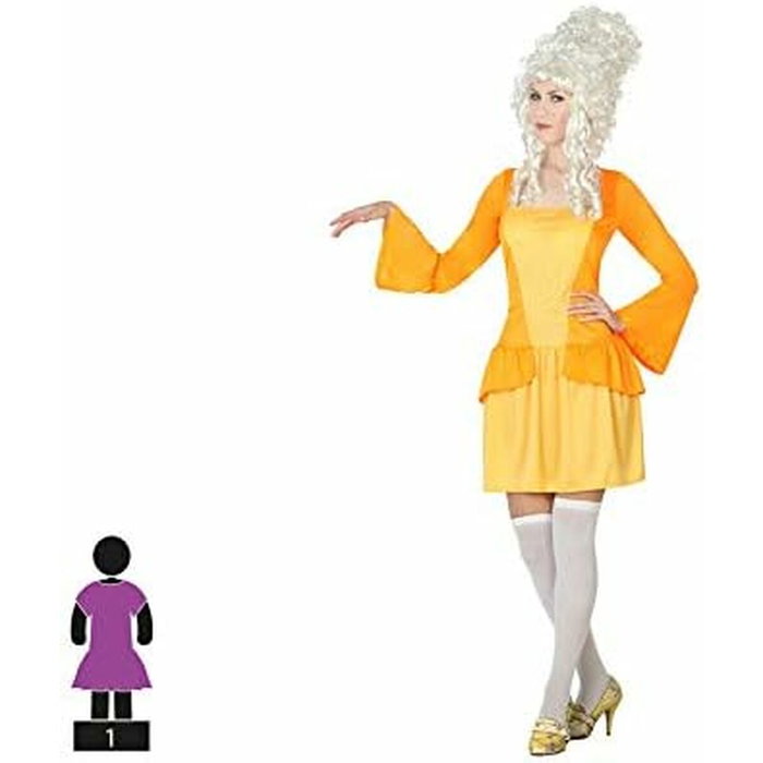 atosa Disfraz de Cortesana Mujer Adulto Amarillo atosa Disfraz de Cortesana Mujer Adulto Amarillo