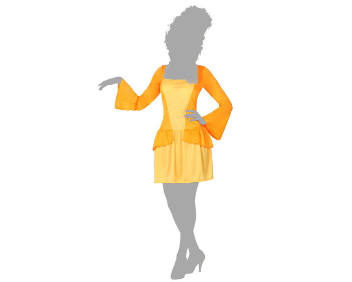 Disfraz Cortesana Mujer Adulto Amarillo Talla M-L