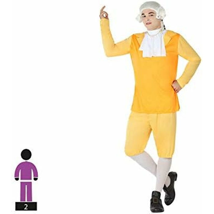 Atosa Disfraz de Cortesano Hombre Adulto Amarillo M-L Atosa Disfraz de Cortesano Hombre Adulto Amarillo M-L