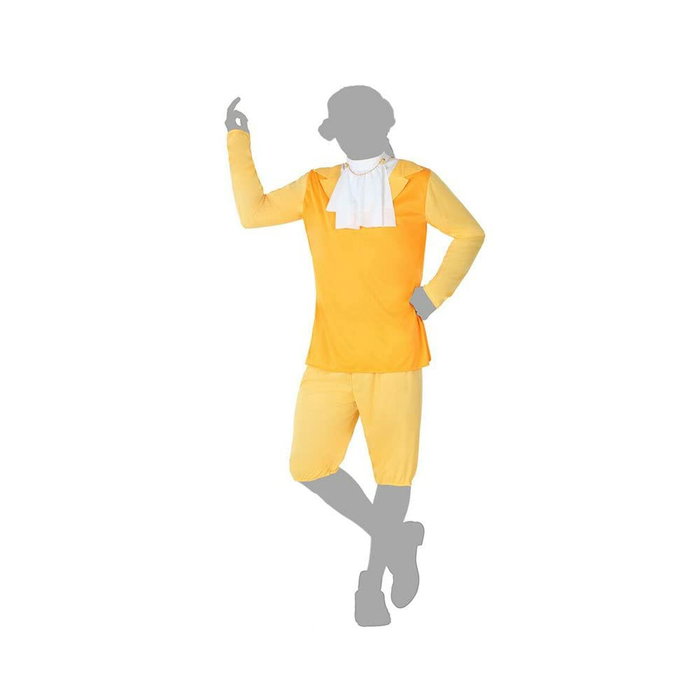Atosa Disfraz de Cortesano Hombre Adulto Amarillo M-L Atosa Disfraz de Cortesano Hombre Adulto Amarillo M-L