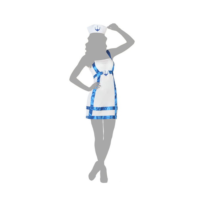 Carnavaletor Disfraz de Marinera Mujer Adulto Blanco M-L Carnavaletor Disfraz de Marinera Mujer Adulto Blanco M-L