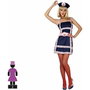 Disfraz Marinera Sexy Mujer Adulto, Conjunto de 2 Piezas Vestido y Sombrero Azul, Tallas M-L