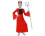 Disfraz Demonia Niña - Vestido y Cuernos para Halloween - Talla Infantil 10-12 Años - Género: Niña/Mujer
