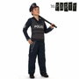 Disfraz de Policía Azul para Niño Unisex 7-9 Años - Traje de 4 Piezas