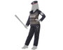 Disfraz de Policía Niños Unisex Infantil 10-12 Años - Traje de Carnaval o Fiesta con Pantalón, Cazadora, Brazalete y Gorro Azul