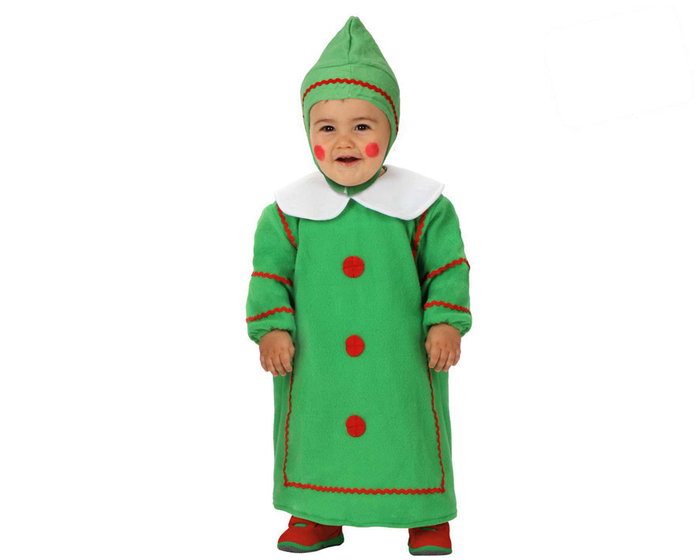Atosa Disfraz de Bebé Árbol de Navidad Verde - Túnica y Accesorio para la Cabeza Atosa Disfraz de Bebé Árbol de Navidad Verde - Túnica y Accesorio para la Cabeza