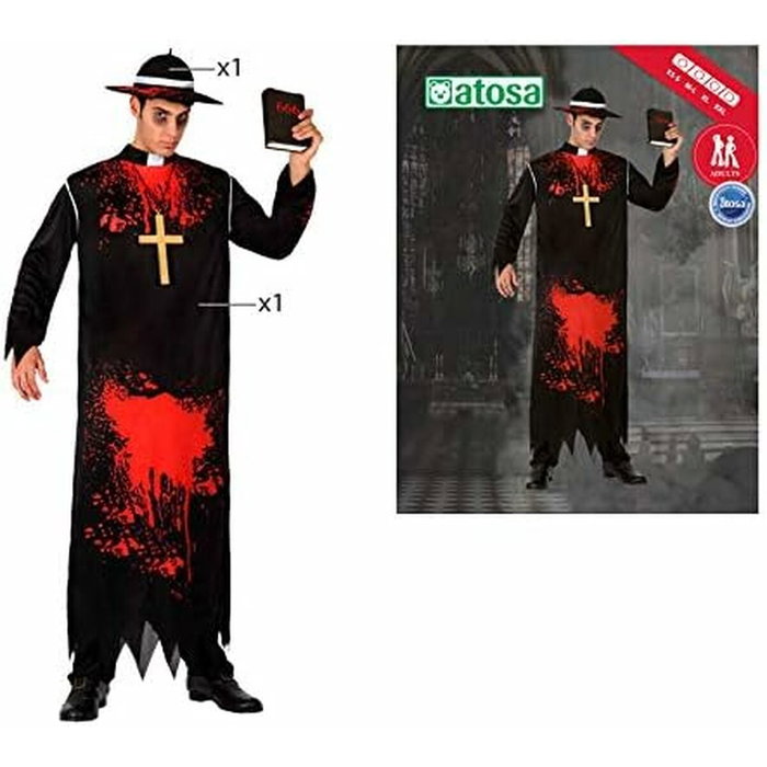 Atosa Disfraz de Cura Sangriento Hombre Adulto Zombie
