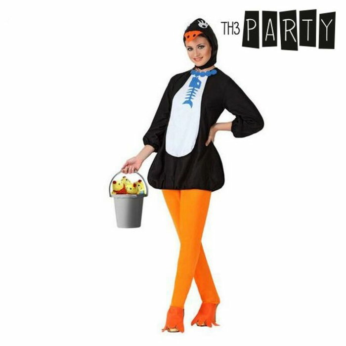 Carnaval Disfraz de Pingüina para Mujer Adulto Talla M-L - Conjunto de 3 Piezas