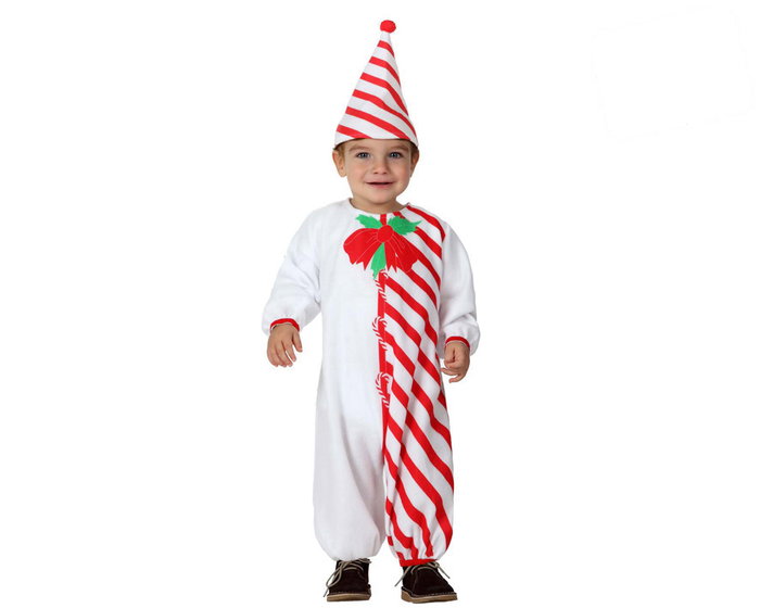 Disfraz de Navidad Bastón de Caramelo para Bebé Niño 6-12 Meses - Mono y Gorro Incluidos Disfraz de Navidad Bastón de Caramelo para Bebé Niño 6-12 Meses - Mono y Gorro Incluidos