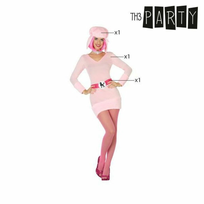 Disfraz de Perro Rosa para Mujer Adulto Talla M-L