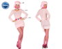 Original Disfraz de Perro Rosa para Mujer Adulto Talla XL - Conjunto de 3 Piezas: Sombrero, Vestido y Cinturón para Carnaval, Fiesta o Evento