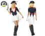 Disfraz Napoleón Mujer Adulto XL - Vestido y Sombrero - Historia Multicolor