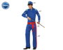 Disfraz de Soldado Sargento para Adulto Hombre, Tema Historia, Talla XL, Incluye Sombrero, Camiseta, Cinturón y Pantalón - Color Azul