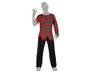Disfraz Hombre Adulto de Freddy Krueger / Asesino de Pesadillas para Halloween - Camiseta y Pantalón - Talla XS-S