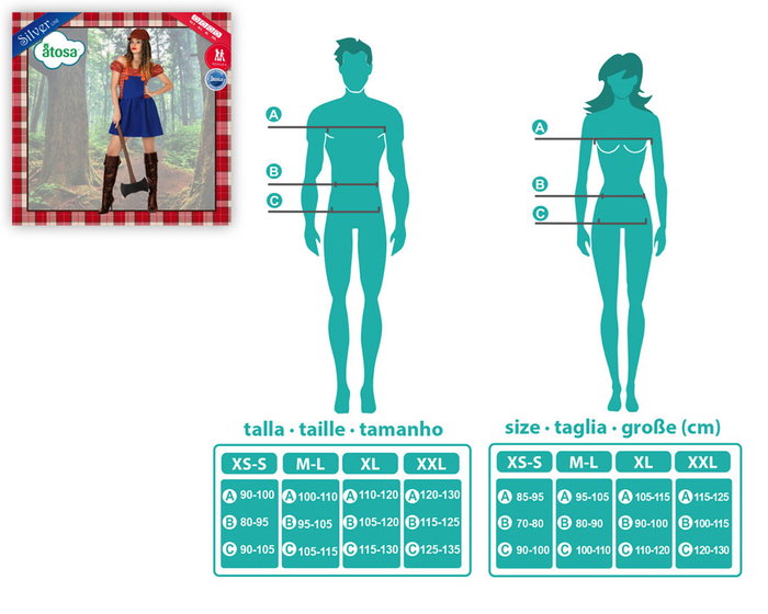 Disfraz Leñadora Mujer Adulto XL Original Disfraz Temática Oficios y Profesiones Incluye Vestido y Gorro Disfraz Leñadora Mujer Adulto XL Original Disfraz Temática Oficios y Profesiones Incluye Vestido y Gorro