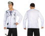 Camiseta de Disfraz de Doctor para Adulto con Impresión 3D - Blanco